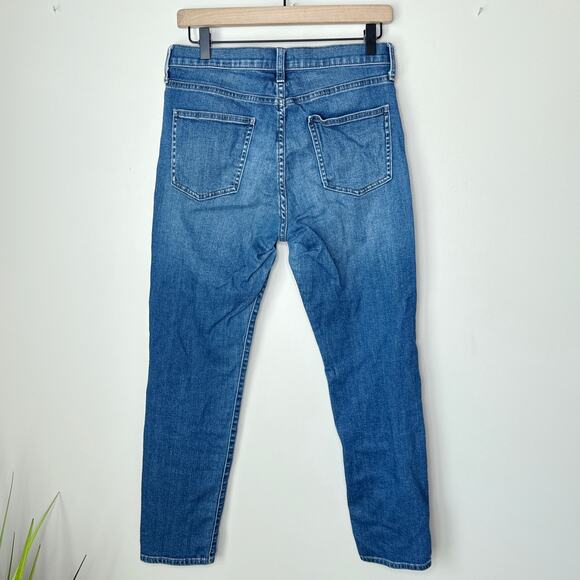 Uniqlo Jeans Women's Size 27 Straight Leg Stretch 5-Pocket Mid-Rise Denim - Picture 5 of 7
